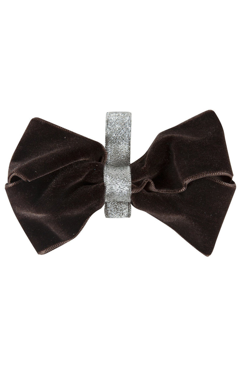 Heather Velvet Clip - Brown/Silver - PROJECT 6, modest fashion