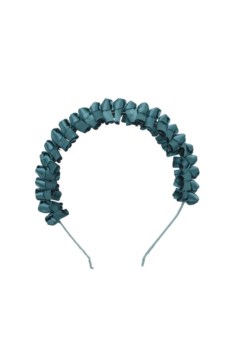 Satin Tied Headband - Teal - PROJECT 6, modest fashion
