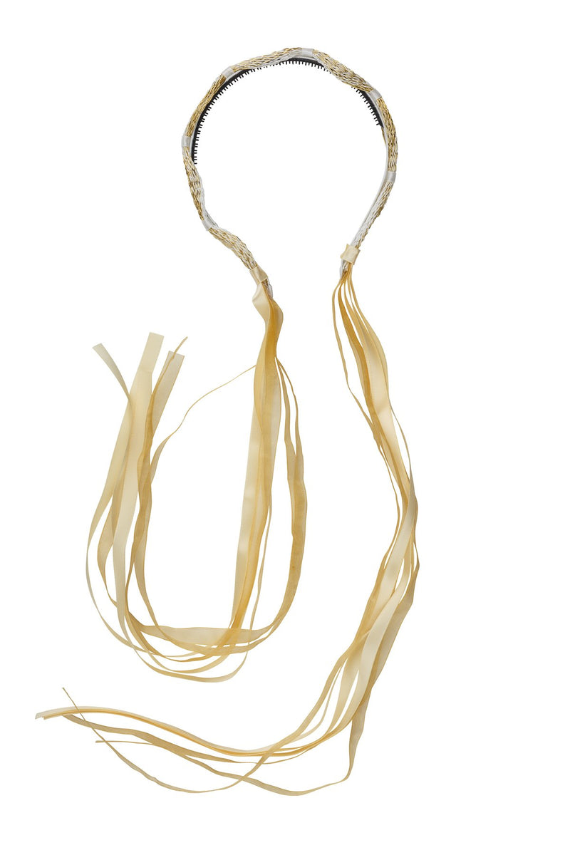 Scalloped Wrap Headband - Gold - PROJECT 6, modest fashion