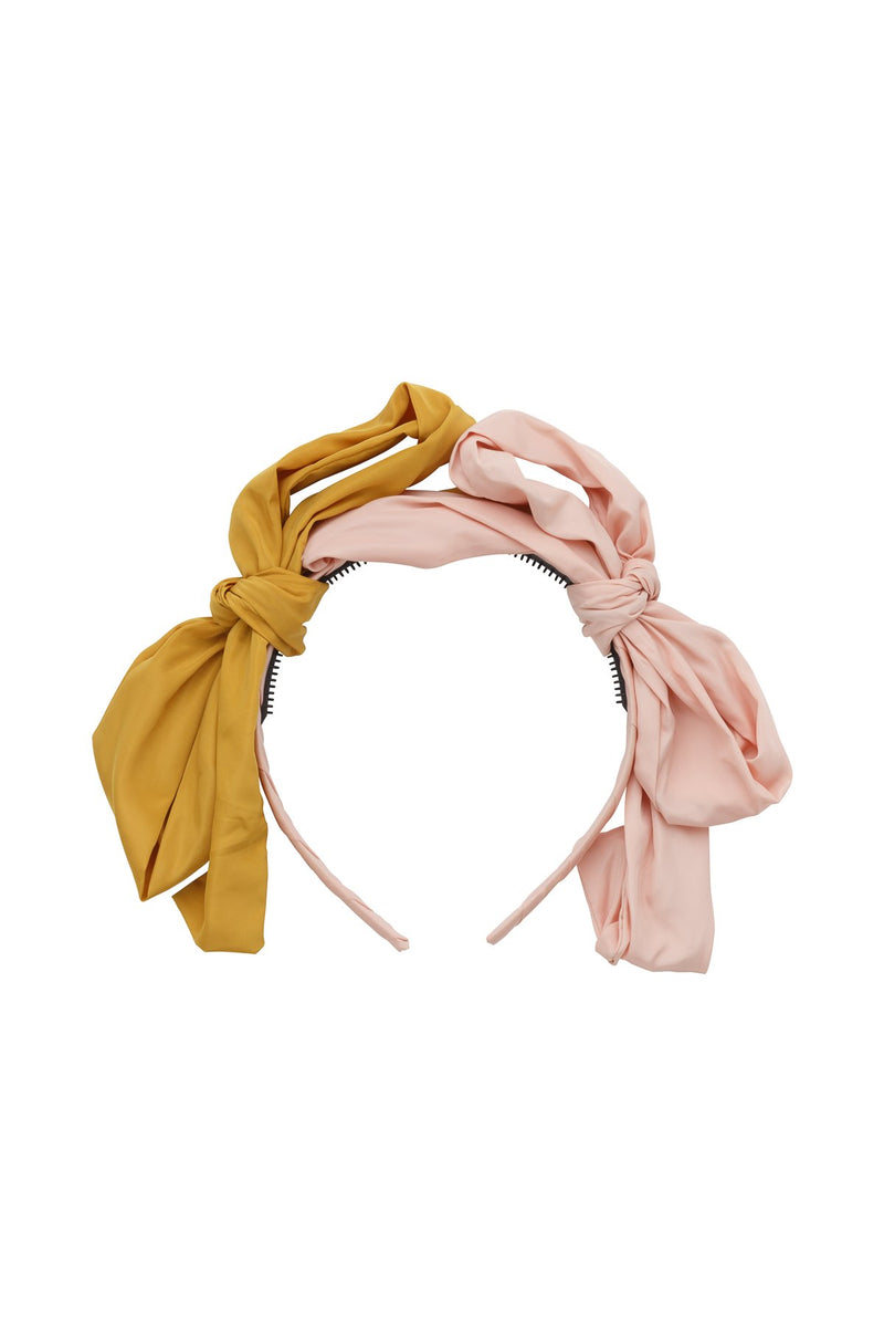 Side By Side Party Bow - Blush/Mustard - PROJECT 6, modest fashion