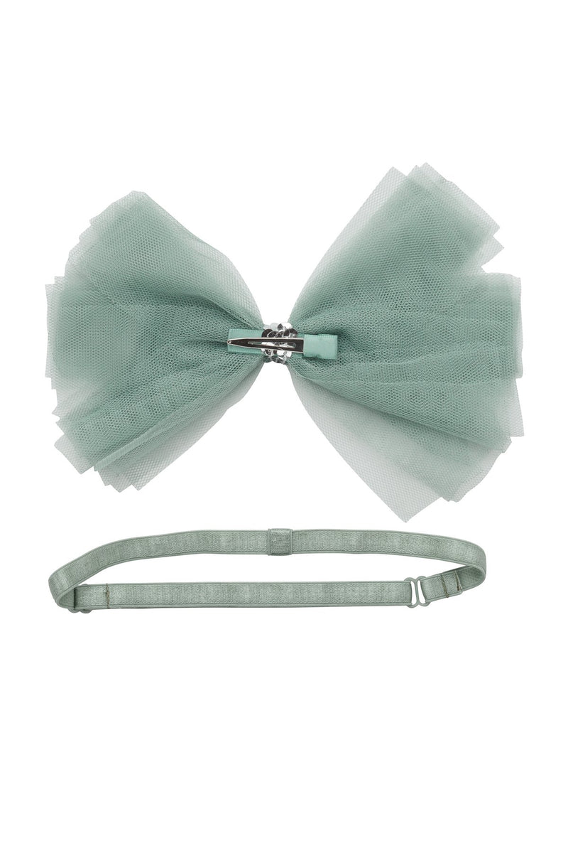 Soft Tulle Strips CLIP + WRAP - Smokey Green - PROJECT 6, modest fashion