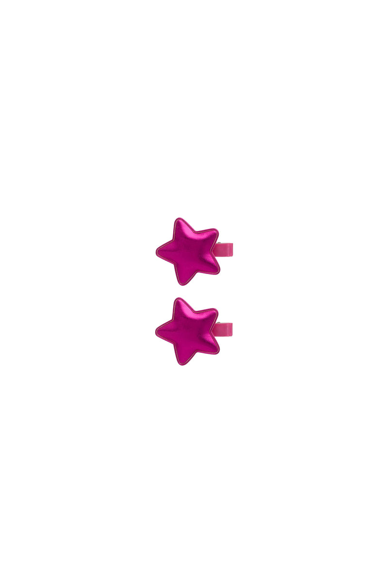 Star Clip Set of 2 - Hot Pink