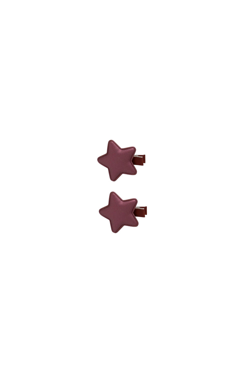Star Clip Set of 2 - Purple Mauve
