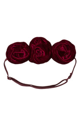 Triple Rose Garden Wrap - Burgundy Velvet - PROJECT 6, modest fashion
