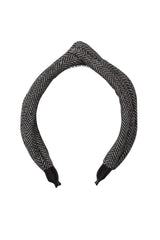 Tubular Herringbone Headband - Black/White - PROJECT 6, modest fashion