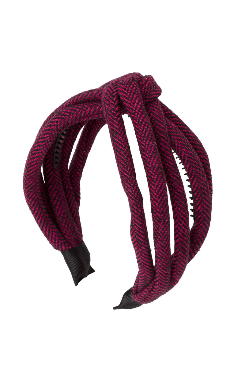 Tubular Herringbone Headband - Hot Pink - PROJECT 6, modest fashion