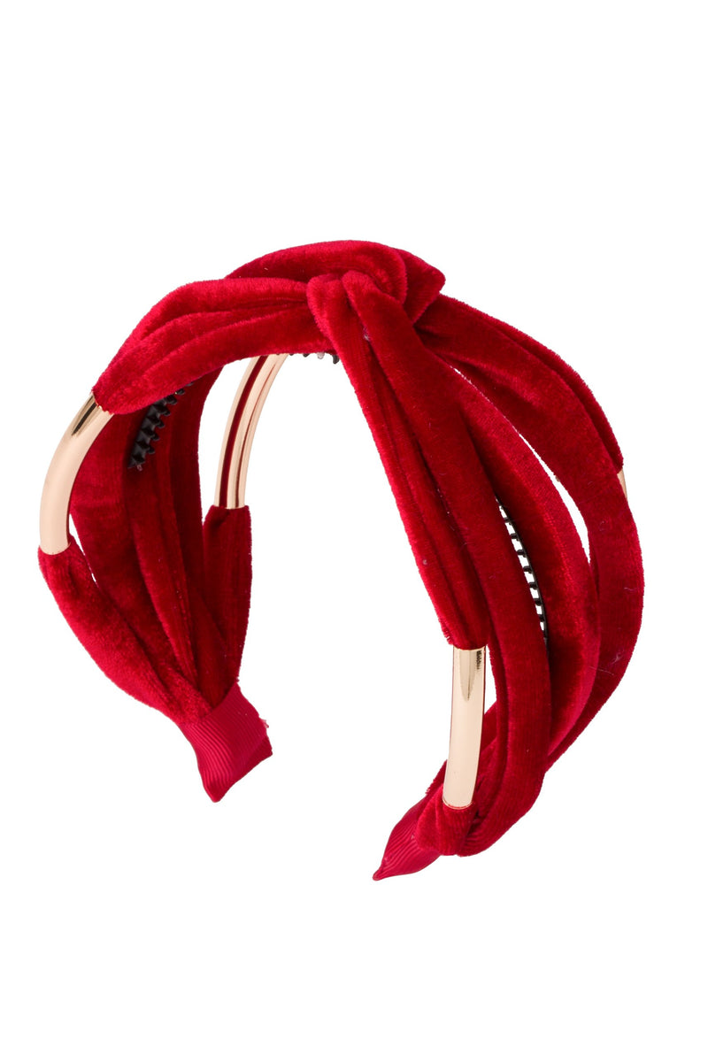 Tubular Headband - Red Velvet - PROJECT 6, modest fashion