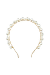 Uneven Pearls Headband - Gold/Ivory - PROJECT 6, modest fashion