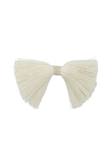 Waterfall Fringe Bow Clip - Ivory