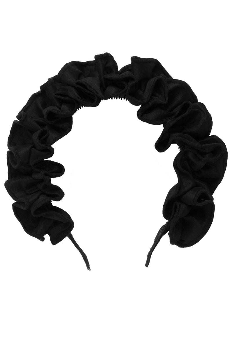 Wave Taffeta Headband - Black