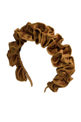 Wave Taffeta Headband - Gold