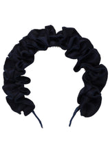 Wave Taffeta Headband - Navy
