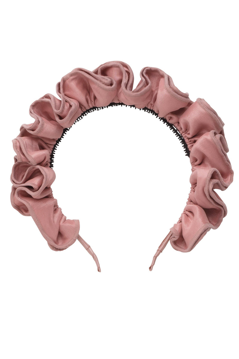 Wave Taffeta Headband - Rose