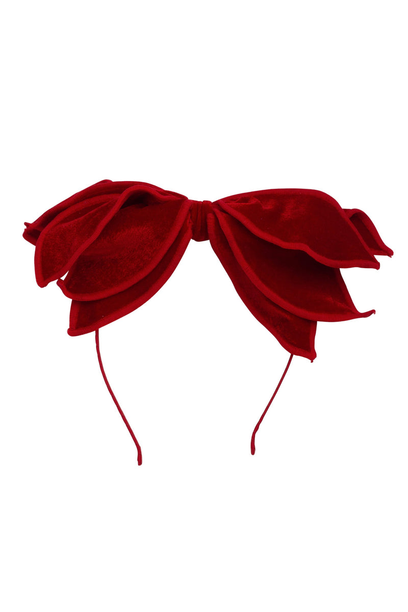 Winter Petals Headband - Red Velvet