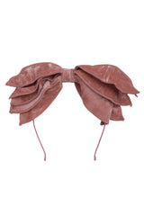 Winter Petals Headband - Pink Mauve Velvet